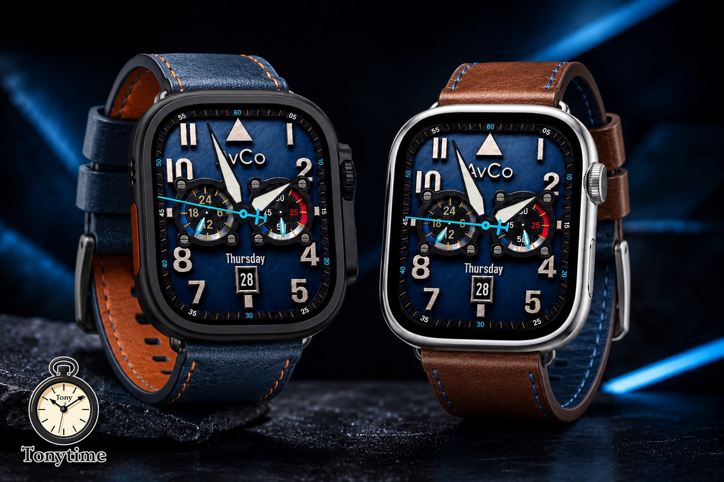 AviatorCo Harrier Watch Face for Apple Watch Ultra & Series | Aviation Clockology Watch Face