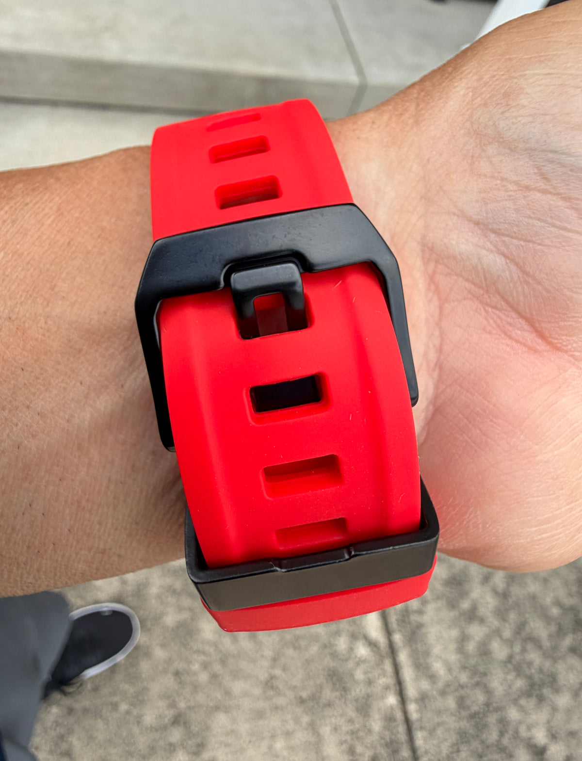 Crimson Core Mod Kit for Apple Watch Ultra 49mm Red Band Black Case Red Bezel