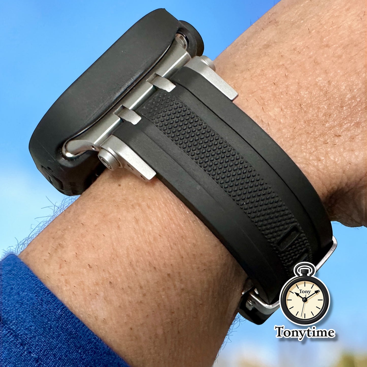 Titanium Sentinel Stealth – Ultra Elite Modification Kit built for the Apple Watch Ultra 49mm