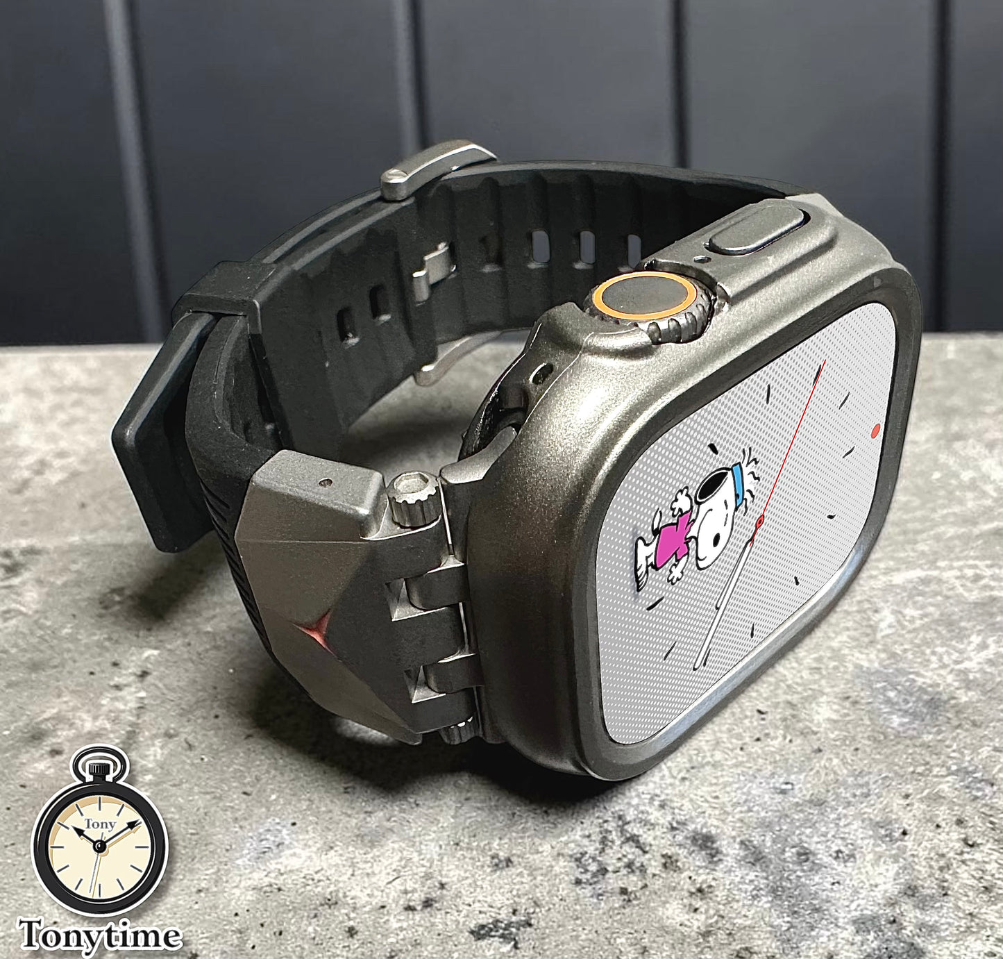 Titan Stealth Modification Kit Apple Watch Ultra 49mm Rugged Band + Hard Case Protector