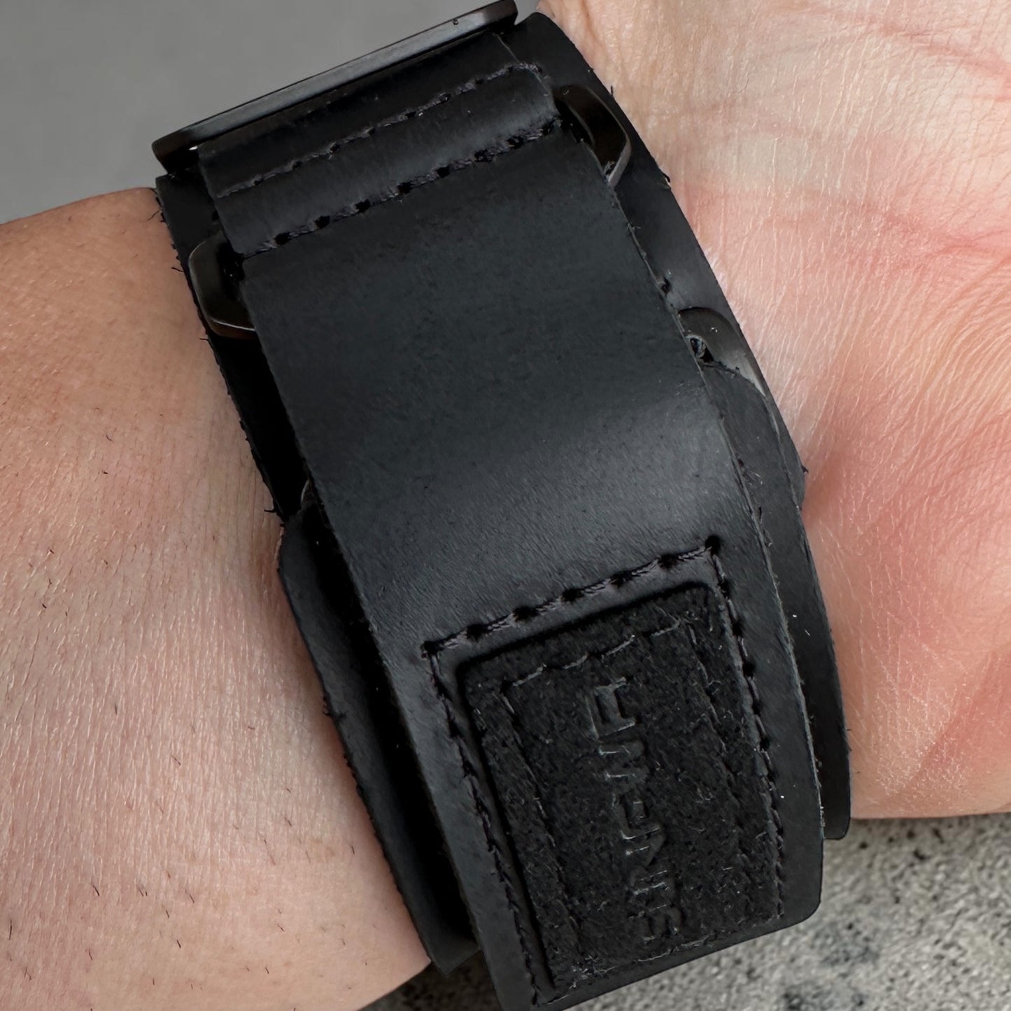 Apple Watch Ultra Phantom Forge Modification Kit - Black Leather Band + TPU CASE (49mm)