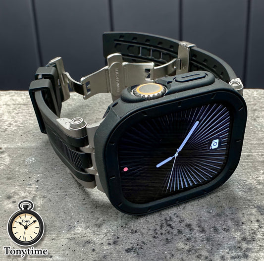 Titanium Sentinel Stealth – Ultra Elite Modification Kit built for the Apple Watch Ultra 49mm