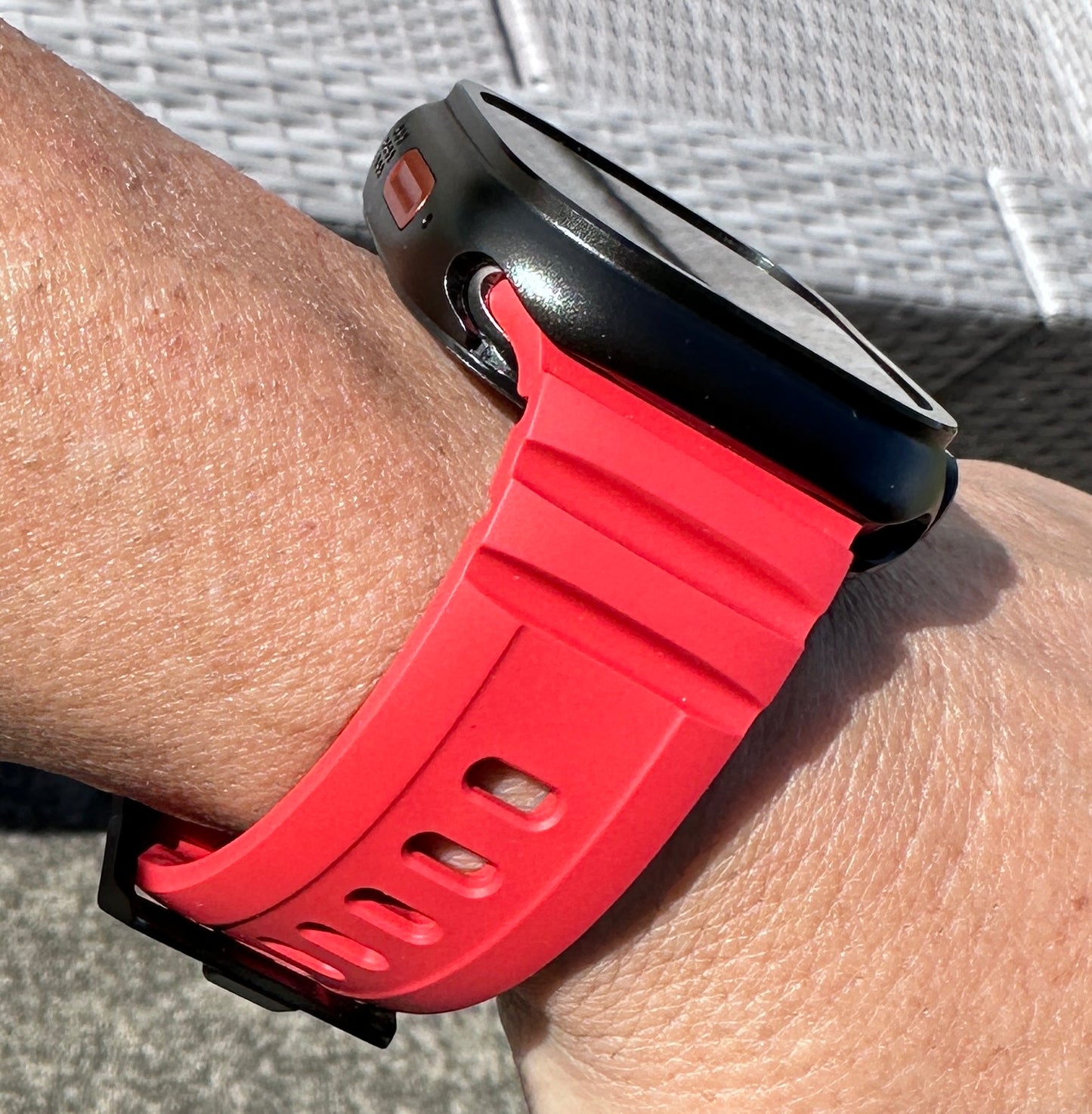 Titan Redline Armor Modification Kit for Apple Watch Ultra 49mm, Rugged Band-Armor Case