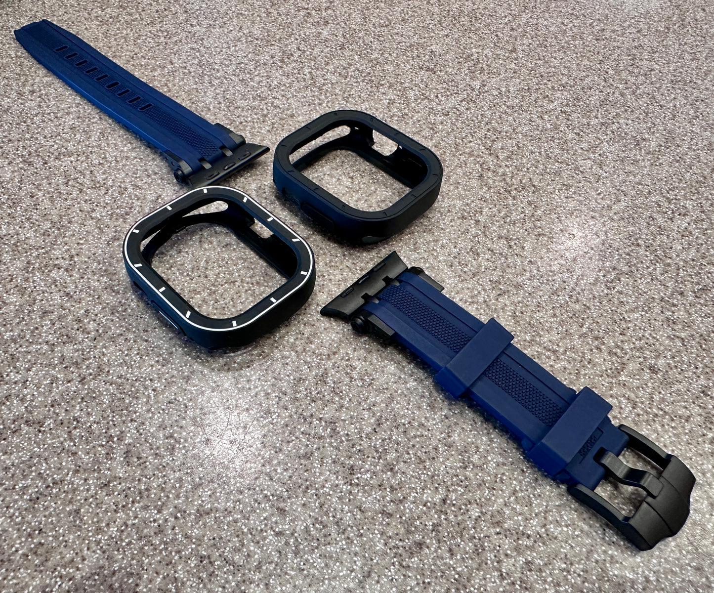 Deepwater Vector Mod Kit Apple Watch Ultra 49mm Blue Band + 2 TPU Cases