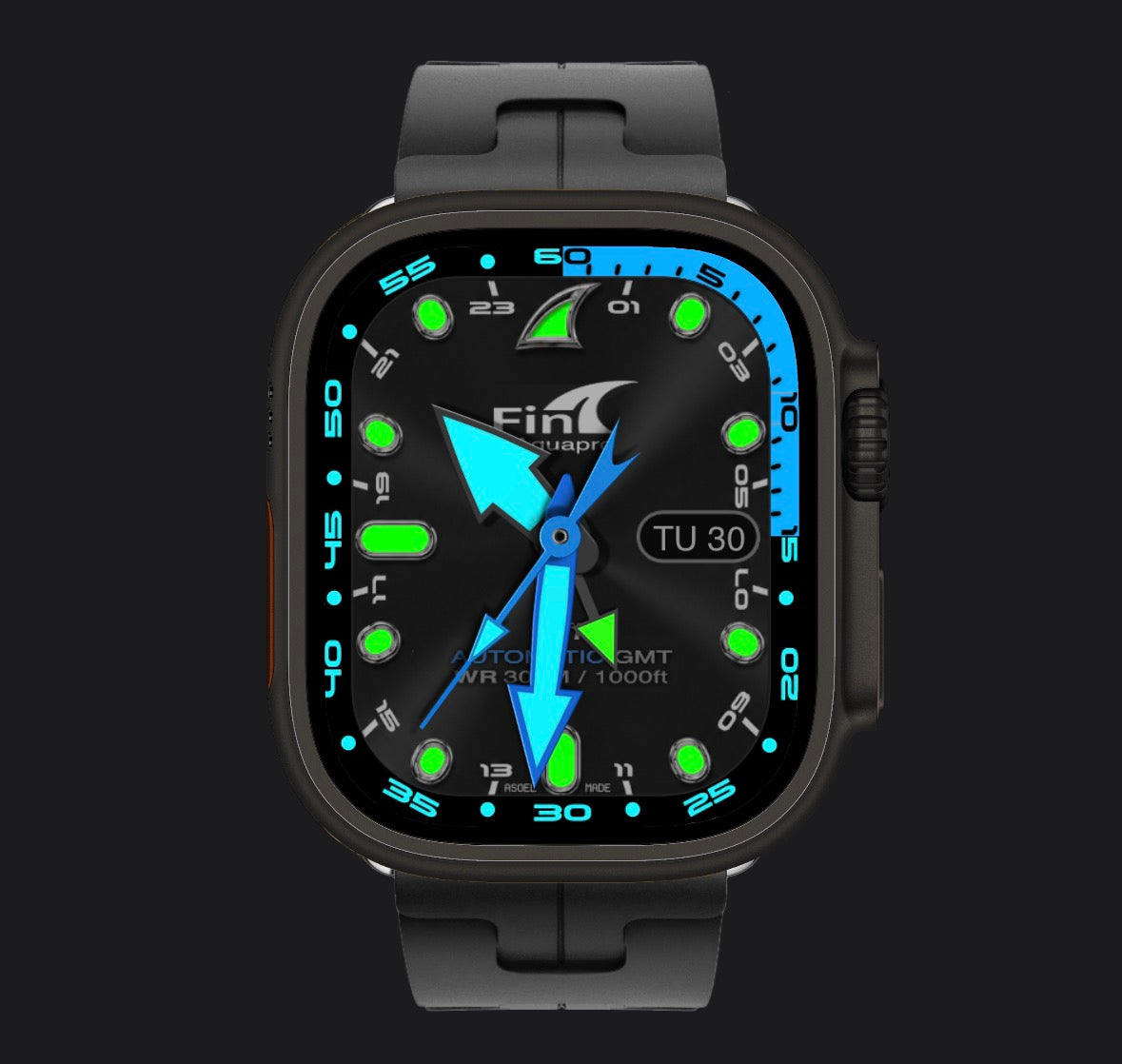 Fin Oceanmaster GMT Premium Watch Face for Clockology