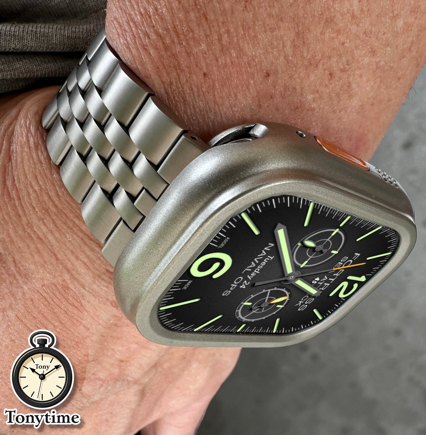 Titan Forge Ultra Modification Kit – Premium Titanium Setup for Apple Watch Ultra 49mm