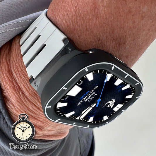 Stealth Contrast Piano Ultra Modification Kit 49mm – Limited Build | Apple Watch Ultra Case + Band (Copy)
