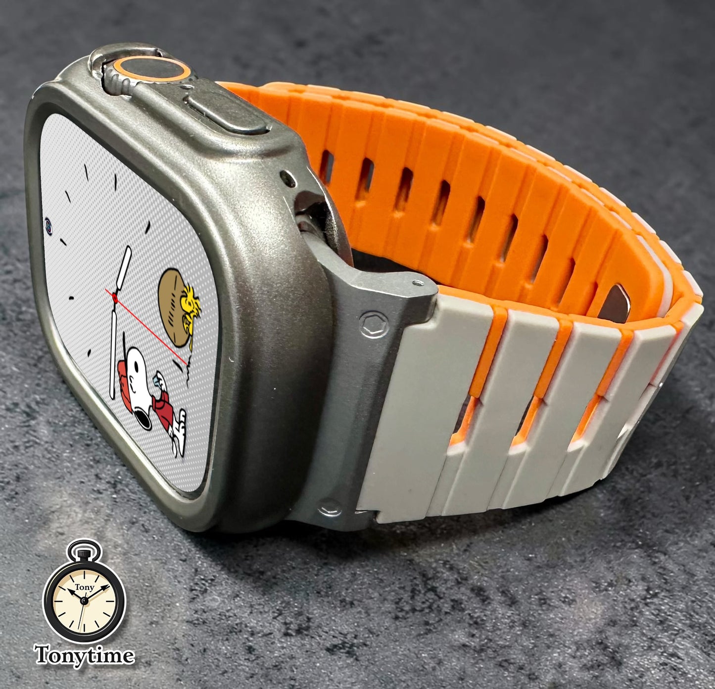 AeroFlex Horizon Piano Modification Kit Apple Watch Ultra 49mm Custom Sport Band + Hard Case with Screen Protector