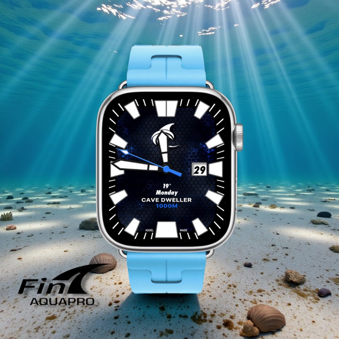 Fin Cave Dweller Custom Apple Watch Face for Clockology