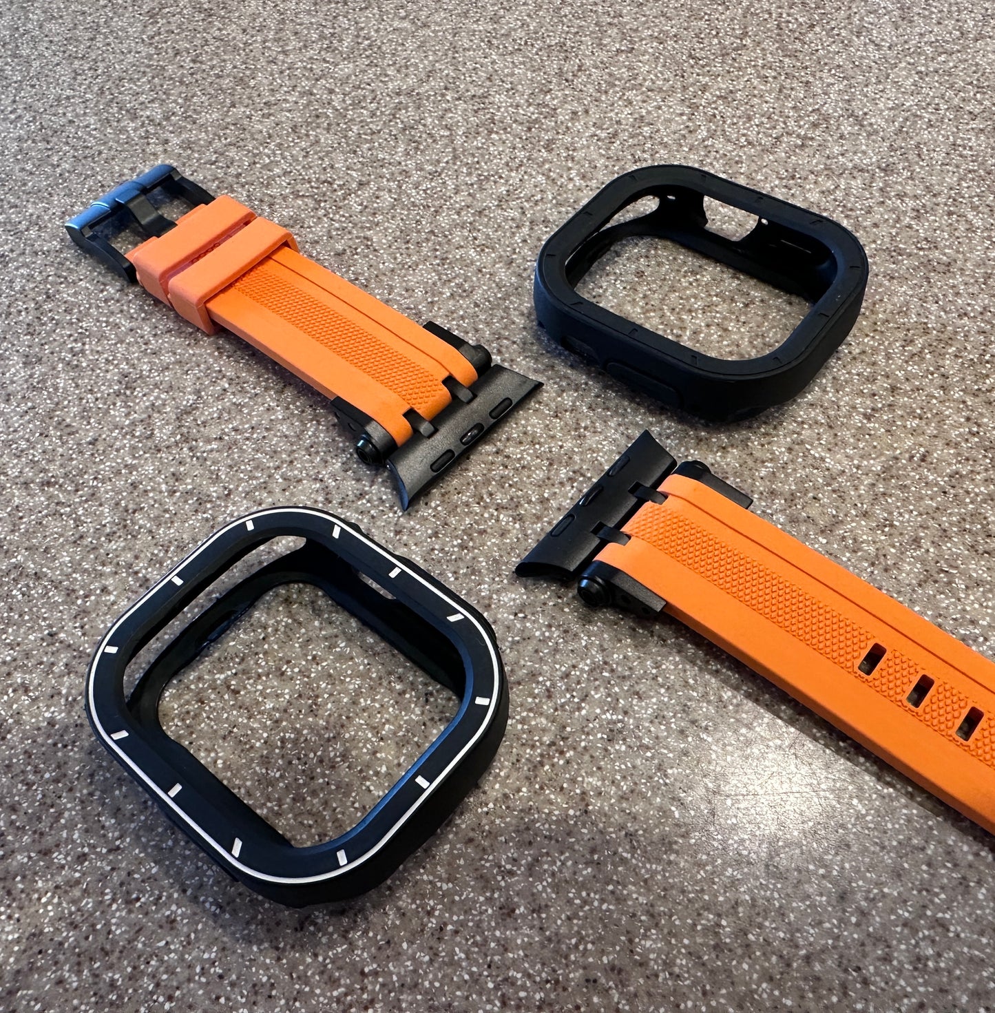 Rescue Vector Modification Kit Apple Watch Ultra 49mm Orange Band + 2 TPU Cases (Copy)