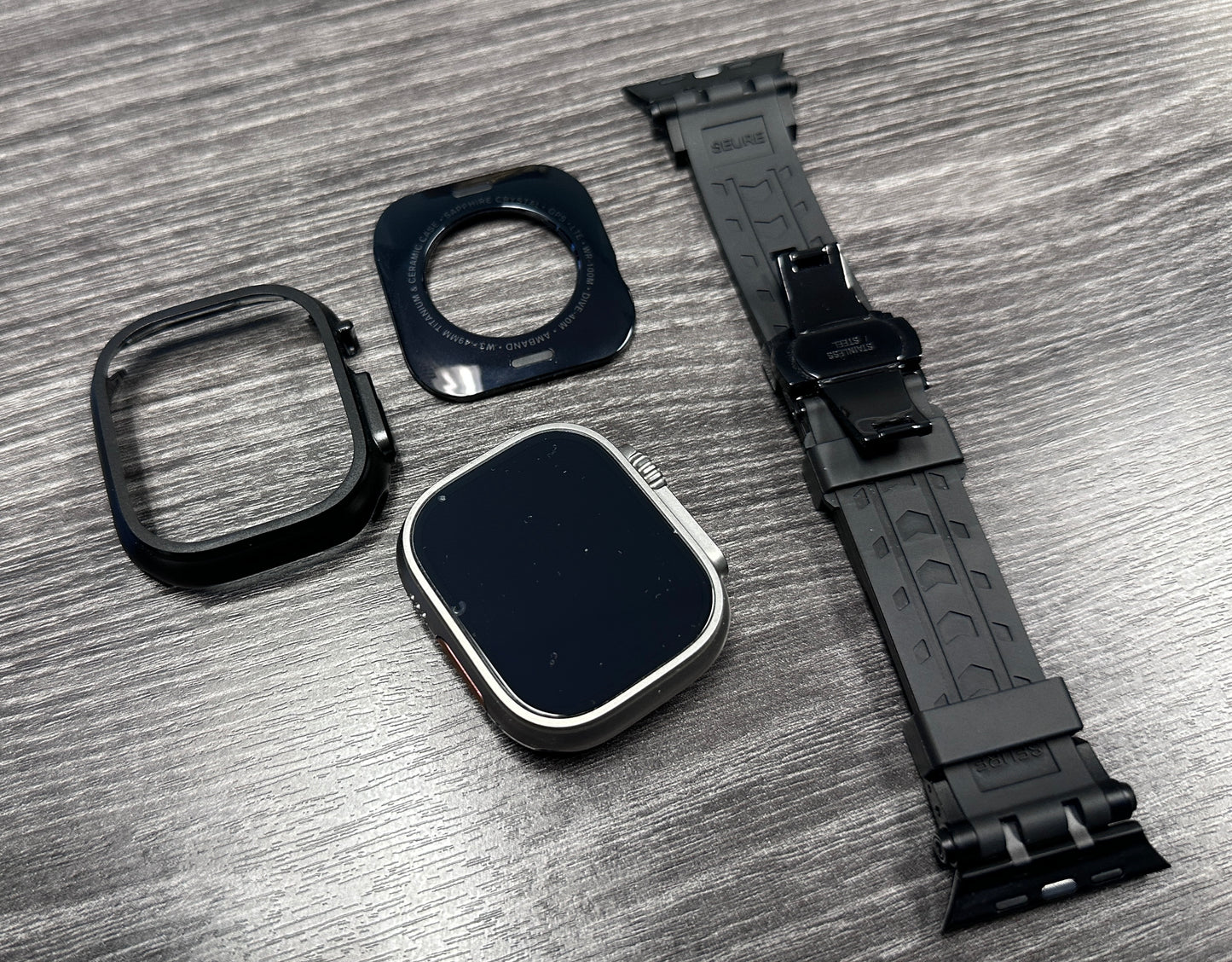 Phantom Vector Armor Pro Modification Kit Apple Watch Ultra 49mm Black Metal Case