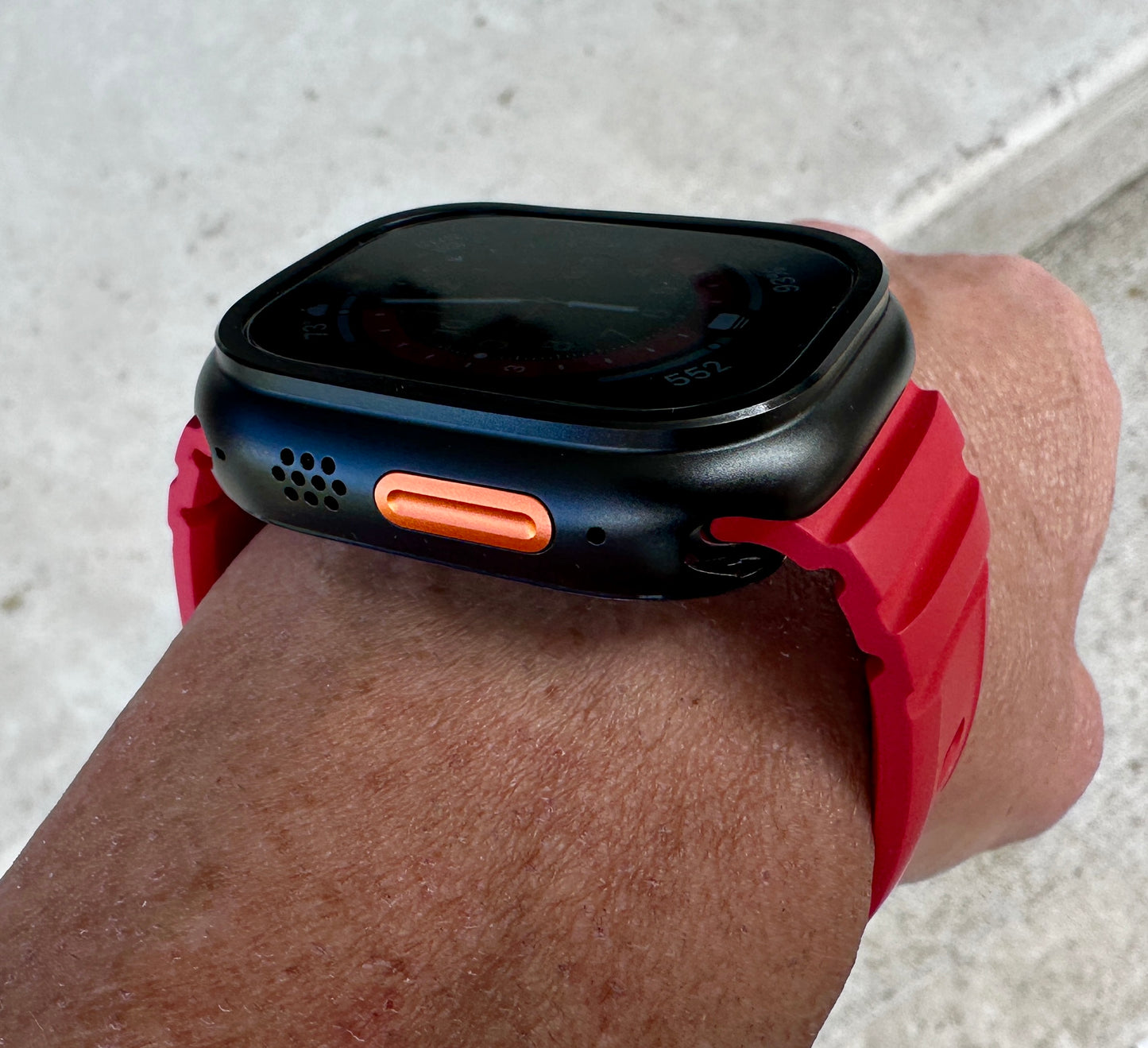 Titan Redline Armor Modification Kit for Apple Watch Ultra 49mm, Rugged Band-Armor Case