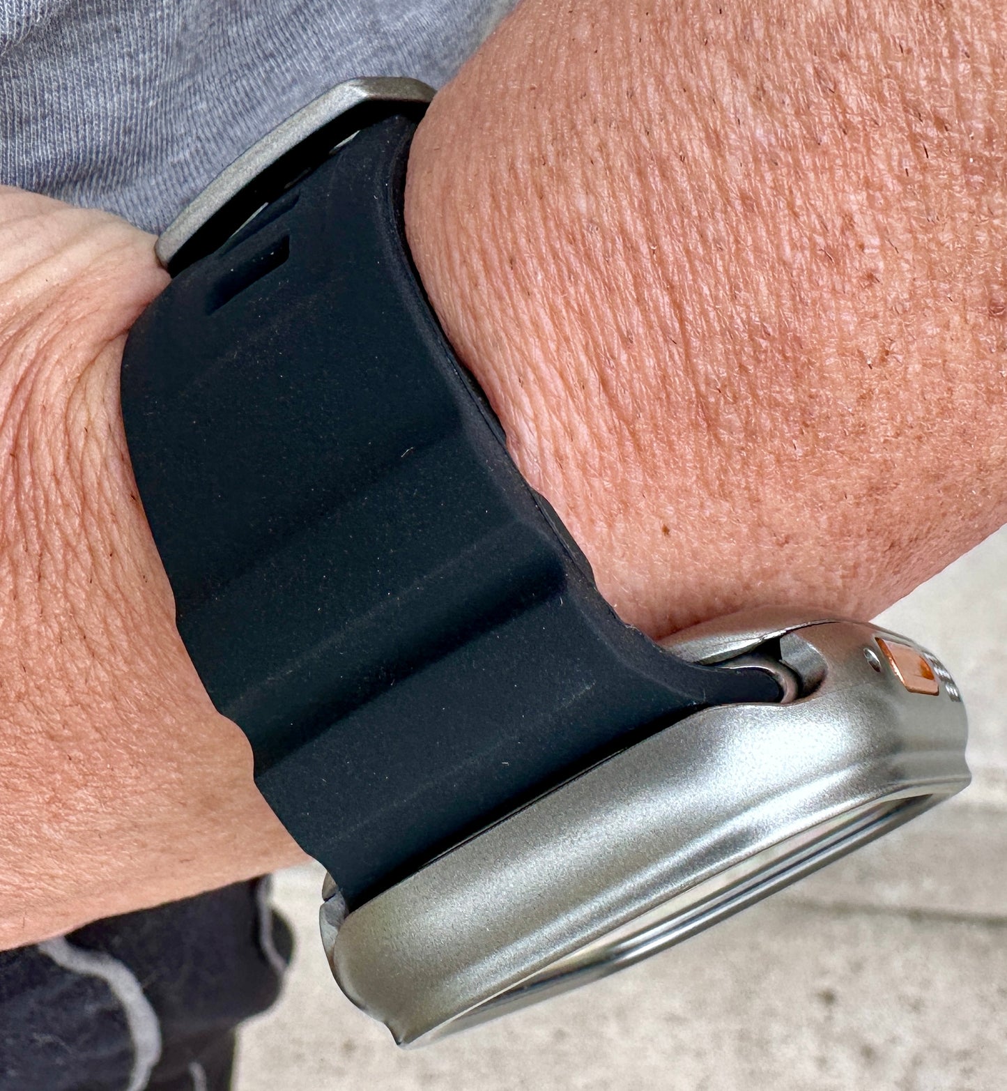 Titan Shadow Modification Kit For Apple Watch Ultra 49mm-Titanium Style Case +Rugged Band