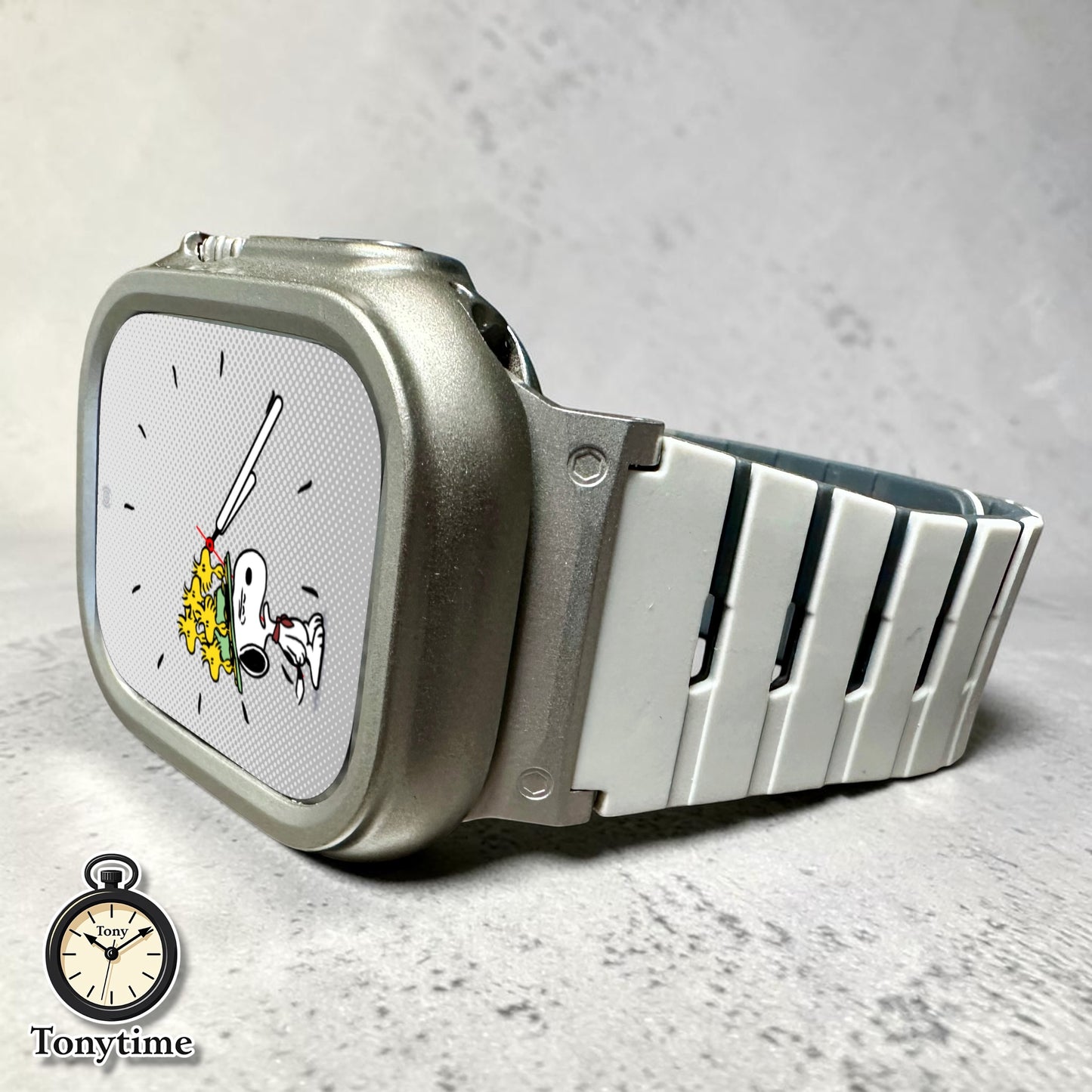 AeroFlex Slate Piano Modification Kit Apple Watch Ultra 49mm Custom Sport Band + Hard Case with Screen Protector