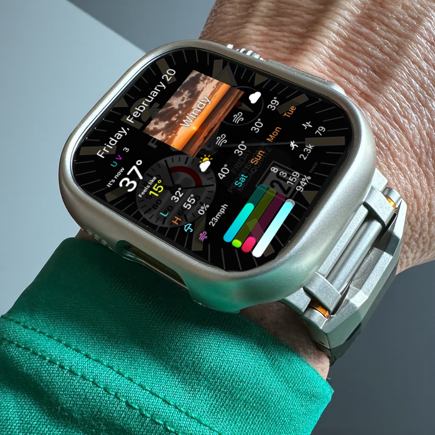 Apple Watch Diver Face – Fin Aquapro MecaDiver All Black | Night Mode Clockology Watch Face