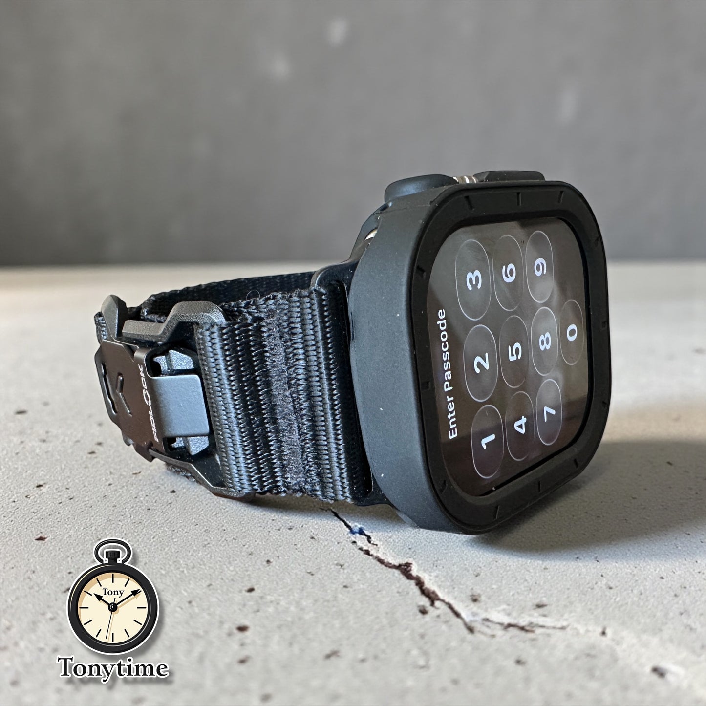 Apple Watch Ultra Stealth Modification Kit – All Black TPU Case + Fidlock Band | TonyTime70