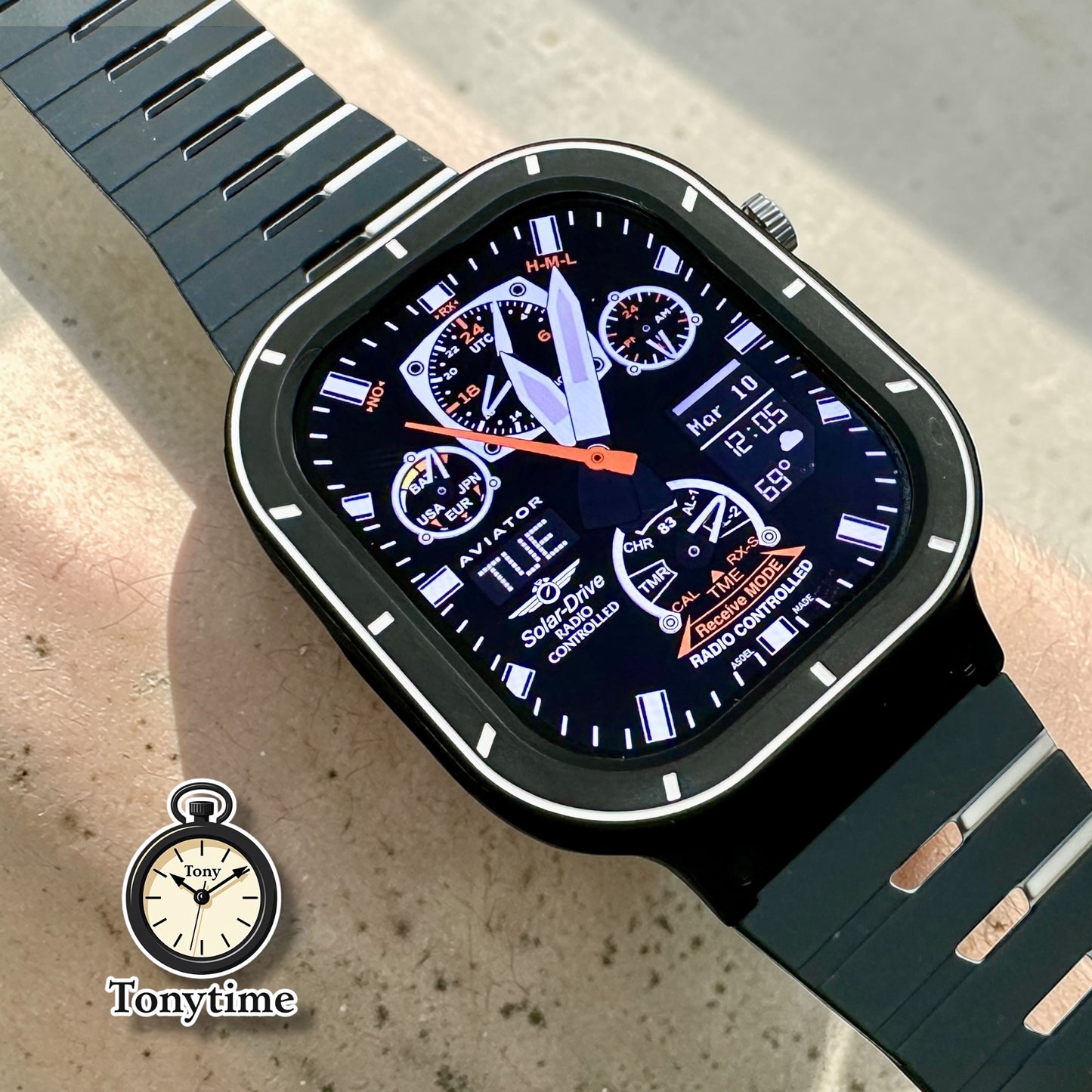 Stealth Piano Ultra Modification Kit 49mm – Limited Build | Apple Watch Ultra Case + Band