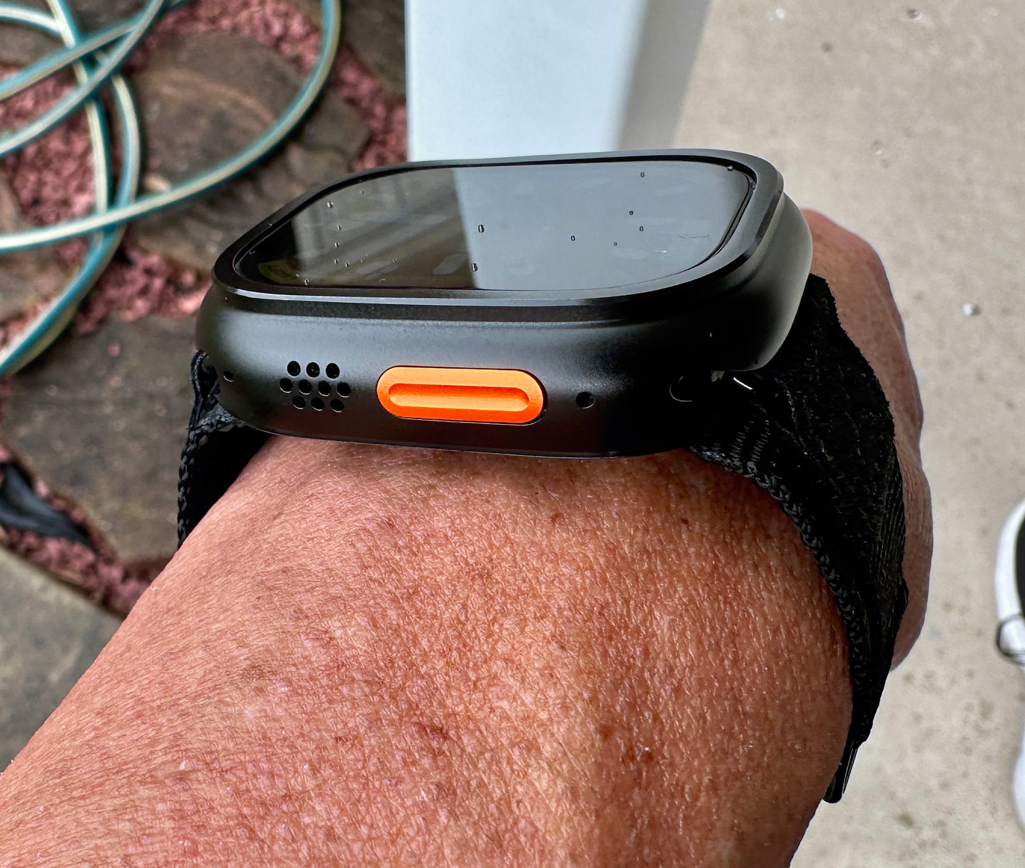 Apple Watch Ultra Stealth Forge Pro Mod Kit - Black Nylon Band+Armor CASE (49mm)