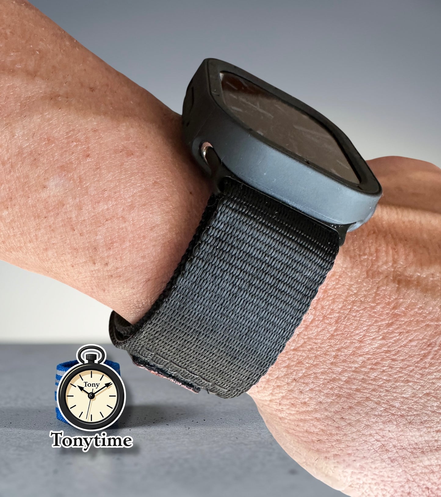 Apple Watch Ultra Stealth Modification Kit – All Black TPU Case + Fidlock Band | TonyTime70