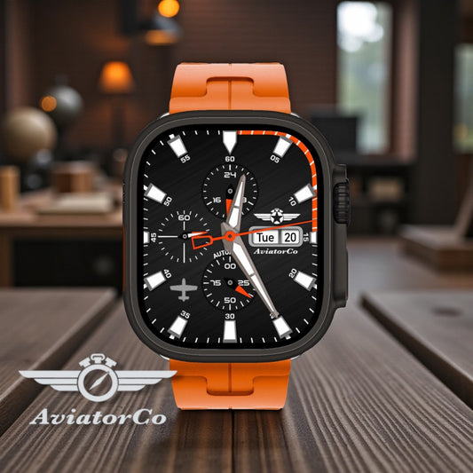 AviatorCo Strike Eagle II 🦅 – Automatic Pilot Watch Face for Apple Watch and Clockology