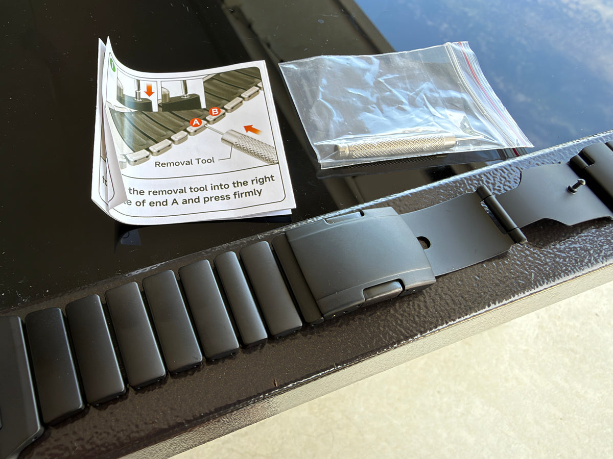 Apple Watch Ultra 49mm Mod Kit Shadowline Slate Pro Metal Silicone Band Case