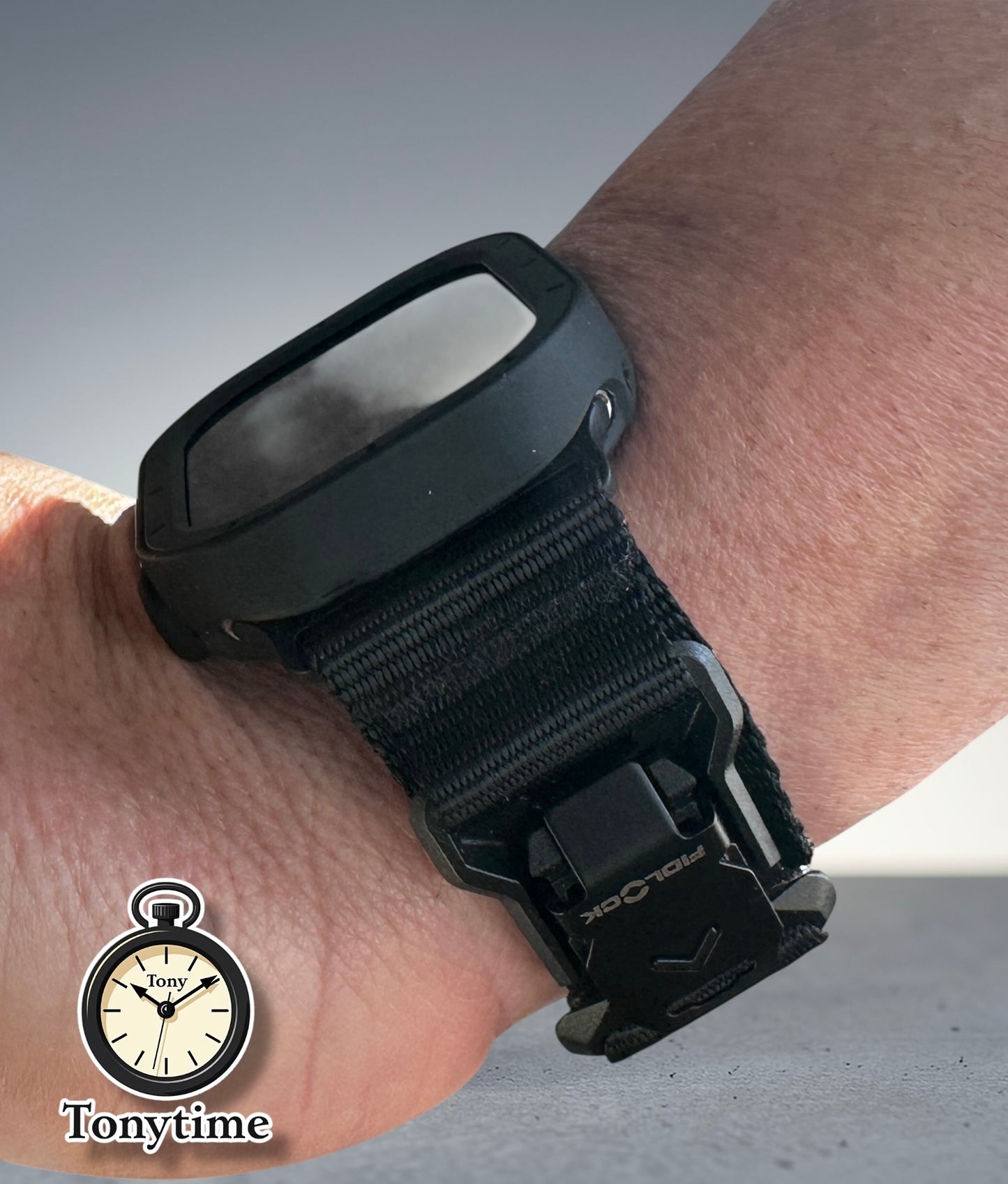 Apple Watch Ultra Stealth Modification Kit – All Black TPU Case + Fidlock Band | TonyTime70