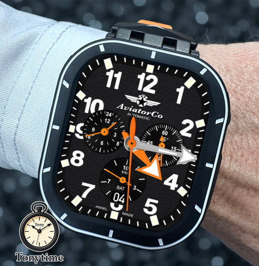 AviatorCo Night Blizzard Watch Face — Aviation Chronograph Edition Clockology