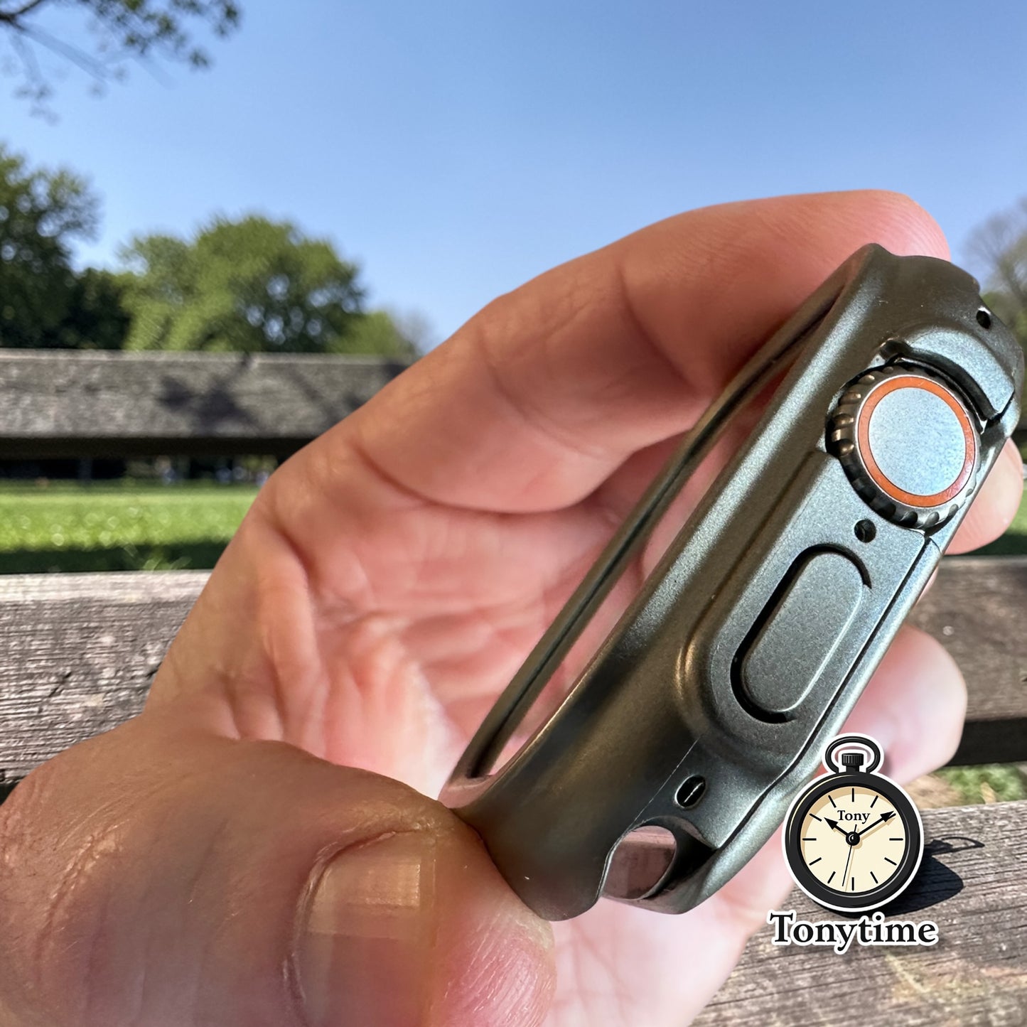 Titanium Sentinel Shadow Ultra Elite Modification Kit Apple Watch 49mm Case + Butterfly Clasp