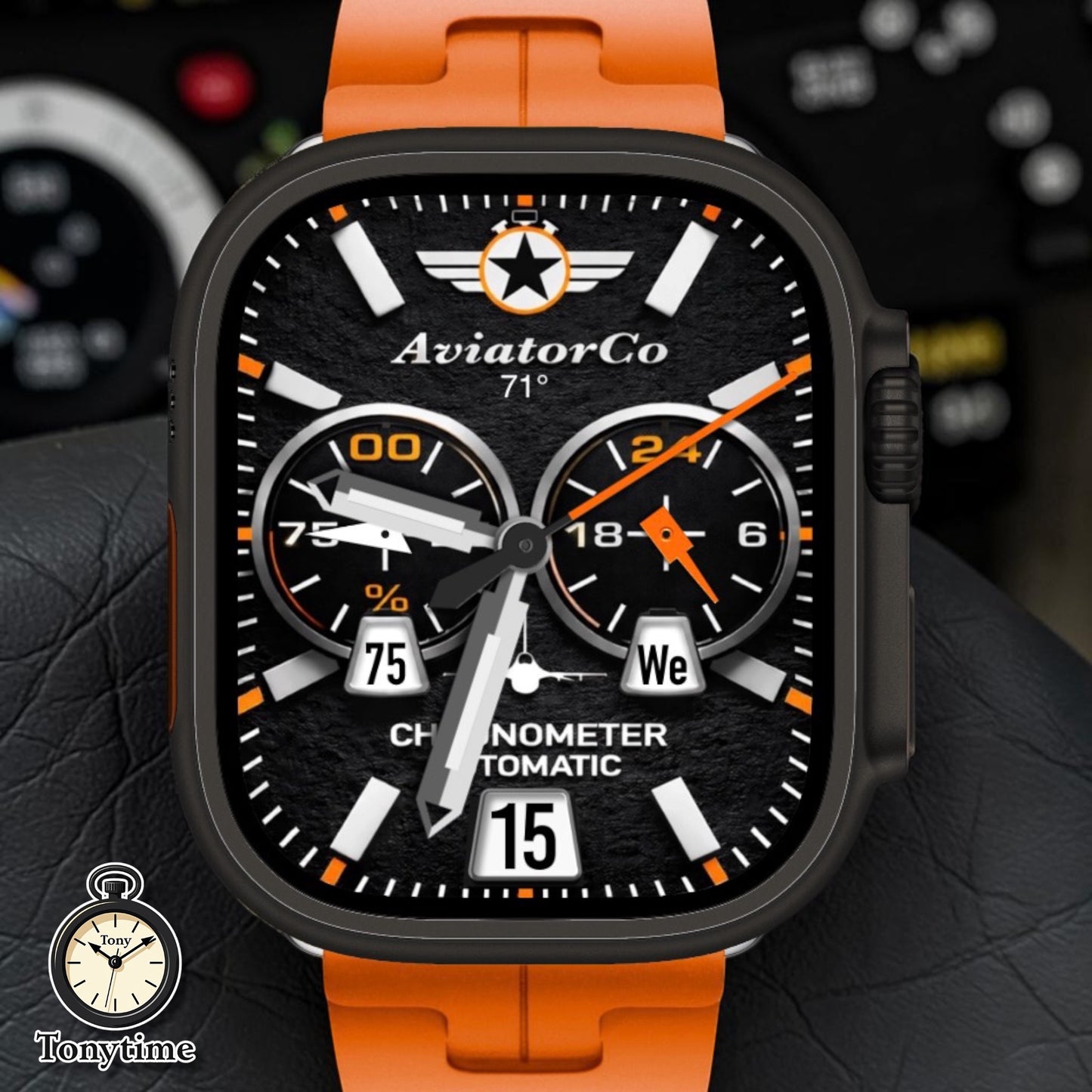 AviatorCo Command Chrono V26 Apple Watch Face for Clockology App