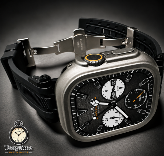 Titanium Sentinel Shadow Ultra Elite Modification Kit Apple Watch 49mm Case + Butterfly Clasp