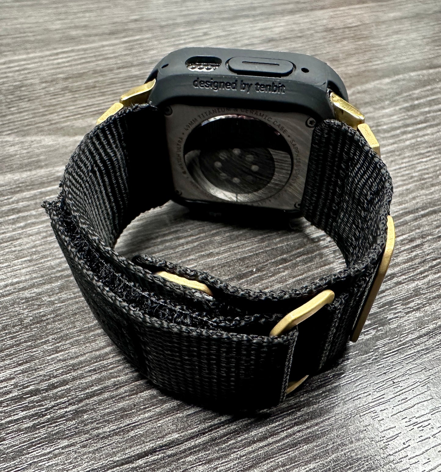 Apple Watch Ultra Stealth Vanguard Modification Kit-Black Nylon Band + Rugged TPU Case
