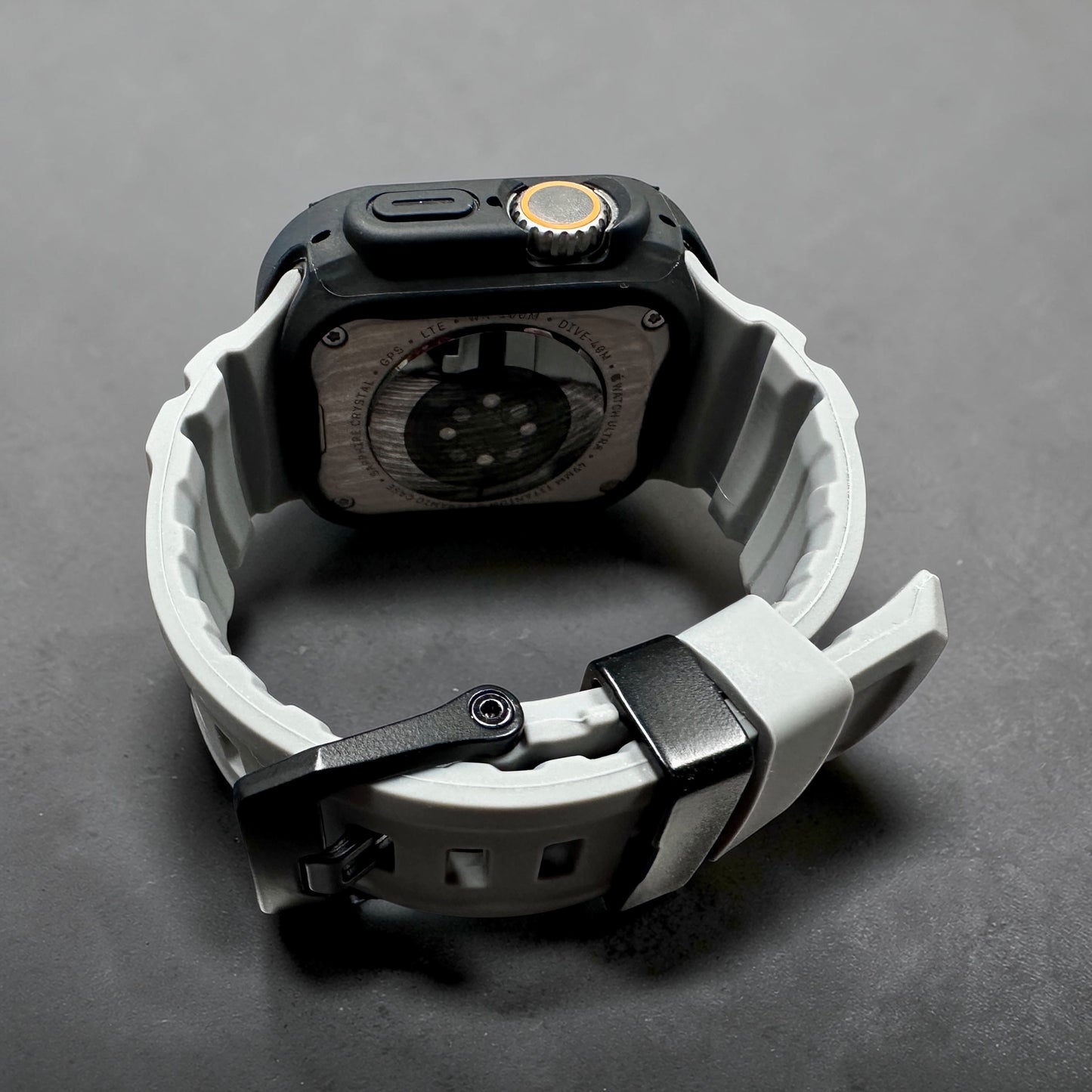 Slate Tactical Modification Kit Apple Watch Ultra 49mm Gray Rugged Band Black TPU Case
