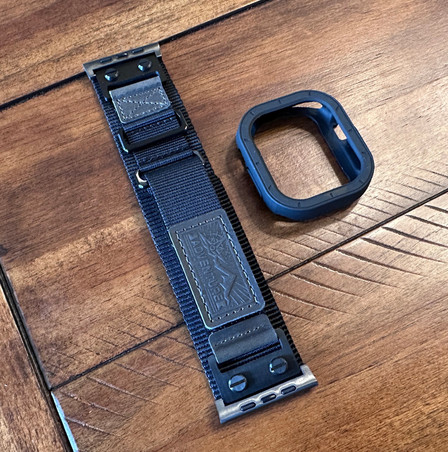 Apple Watch Ultra Stealth Recon Modification Kit Black Tactical Nylon Band TPU Case 49mm