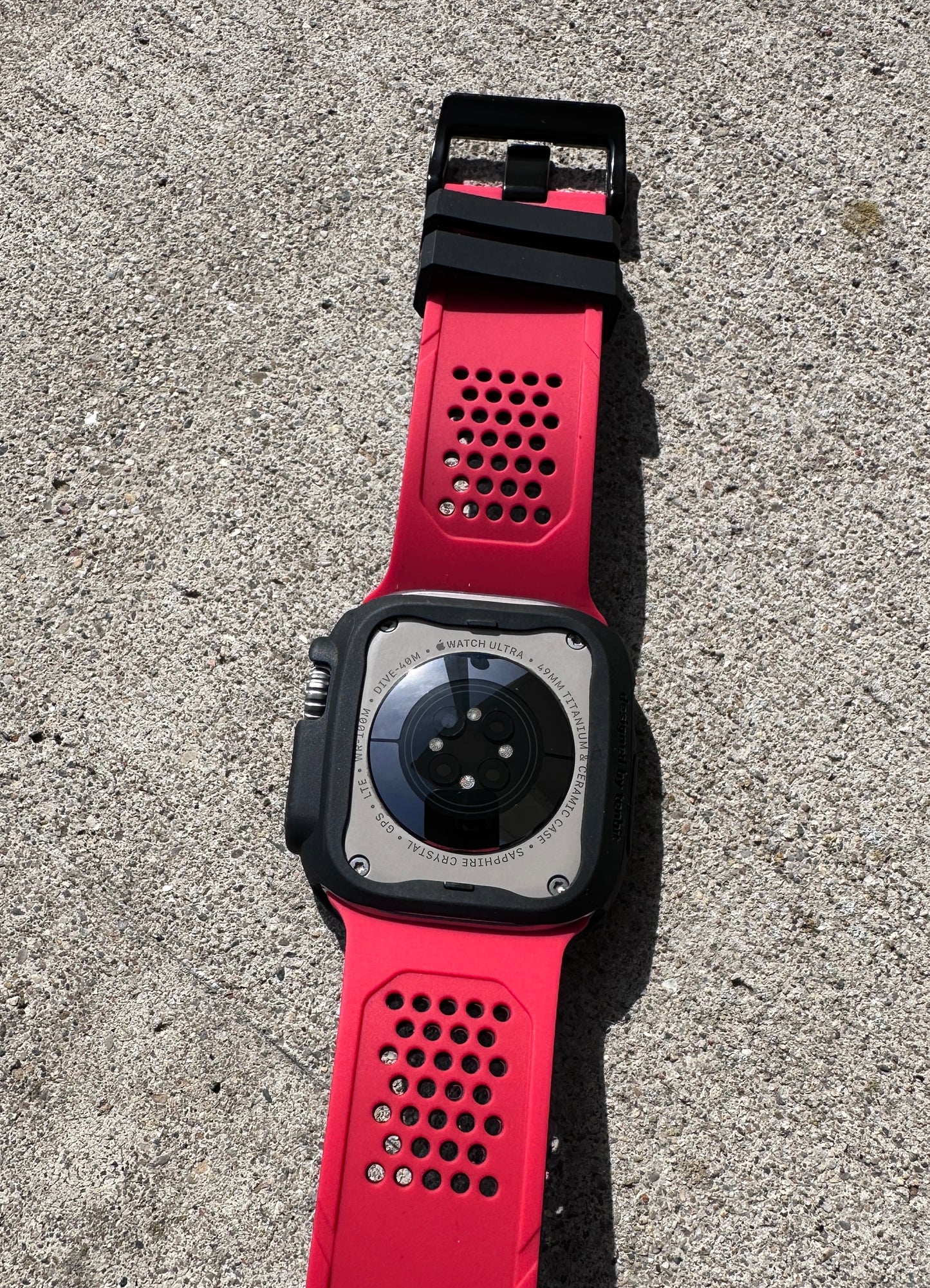 Phantom Active Redline Modification Kit-Apple Watch Ultra 49mm TPU Case + Sport Band