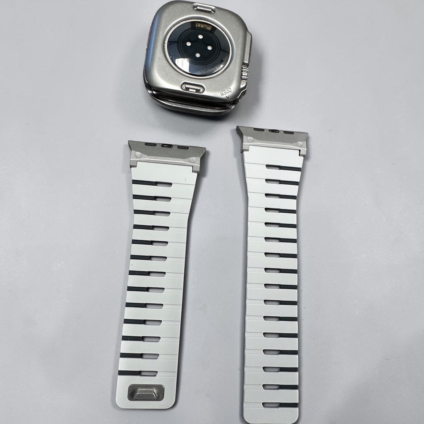 AeroFlex Slate Piano Modification Kit Apple Watch Ultra 49mm Custom Sport Band + Hard Case with Screen Protector