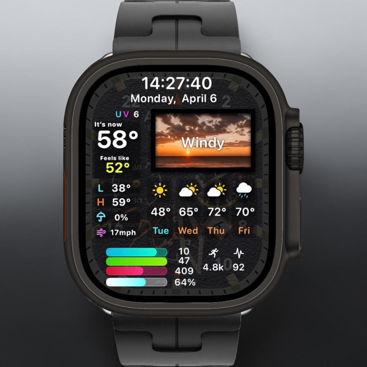 AviatorCo Ironhawk Chronograph – Aviation Clockology Watch Face for Apple Watch (Ultra + Series)