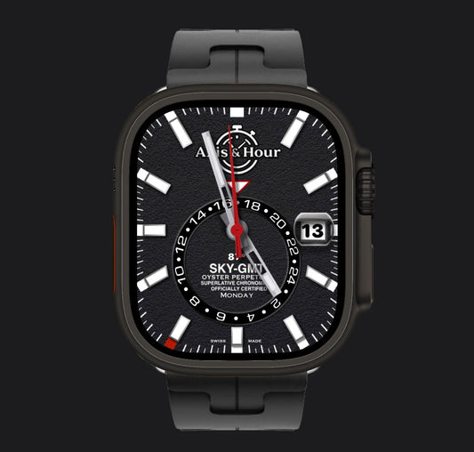 Axis & Hour Sky GMT Apple Watch Face (Clockology)