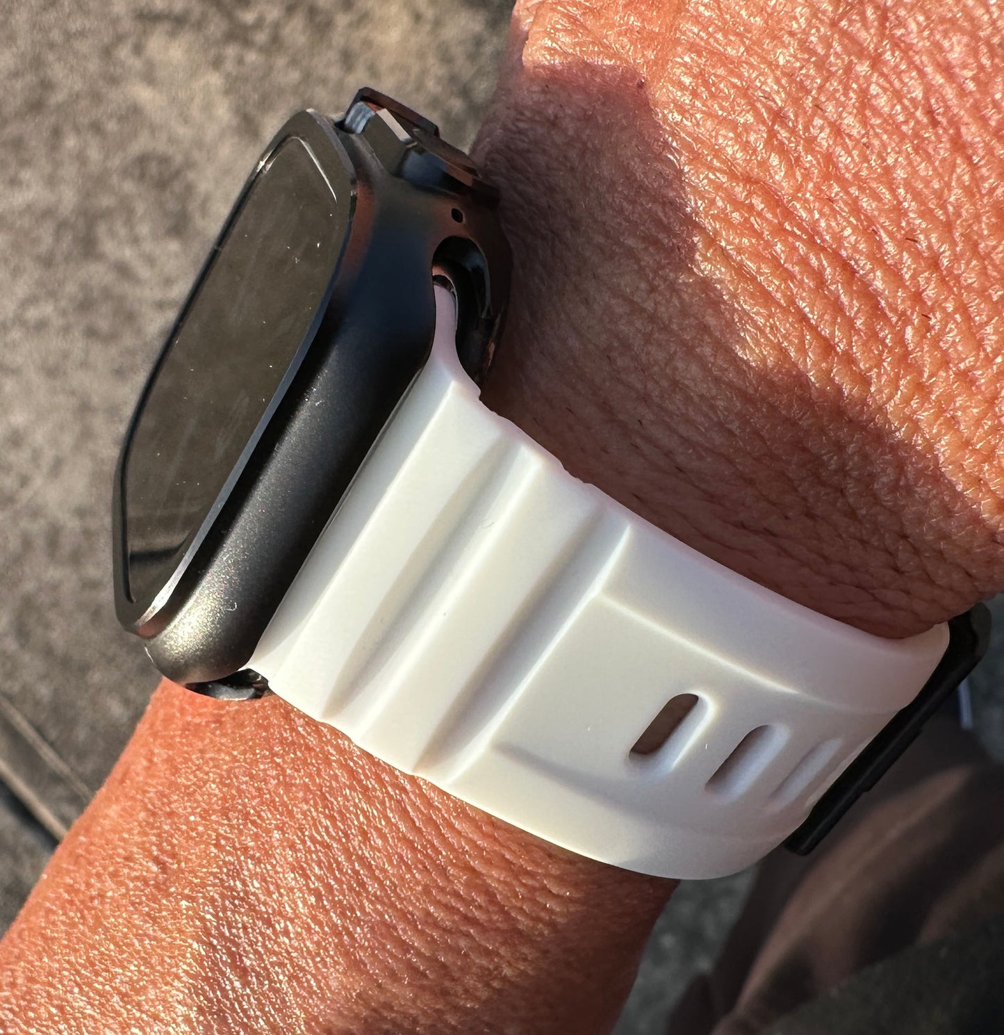 Apple Watch Ultra Glow Pro Armor Modification Kit White Glow Band + Screen Protector