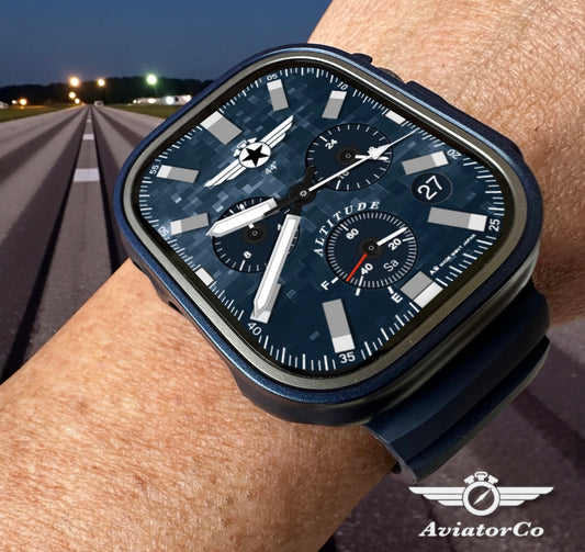 AviatorCo Altitude – Premium Custom Apple Watch Face (Clockology)