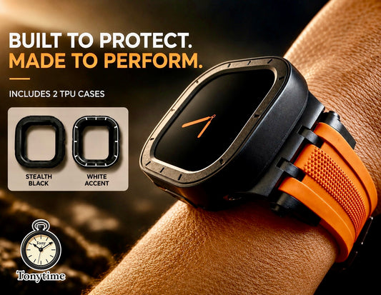 Rescue Vector Modification Kit Apple Watch Ultra 49mm Orange Band + 2 TPU Cases (Copy)