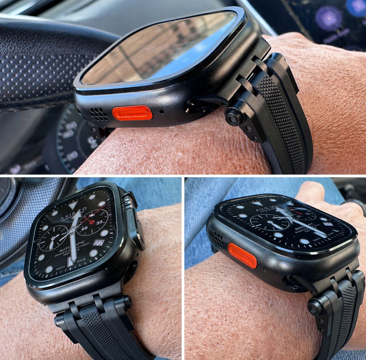 Phantom Vector Armor Pro Modification Kit Apple Watch Ultra 49mm Black Metal Case
