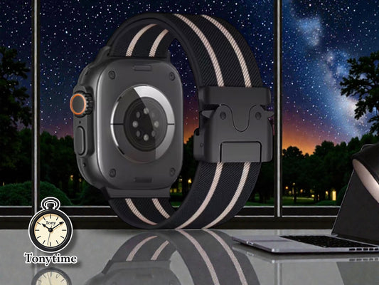 Premium Elastic Parachute Buckle Band for Apple Watch 42mm-49mm