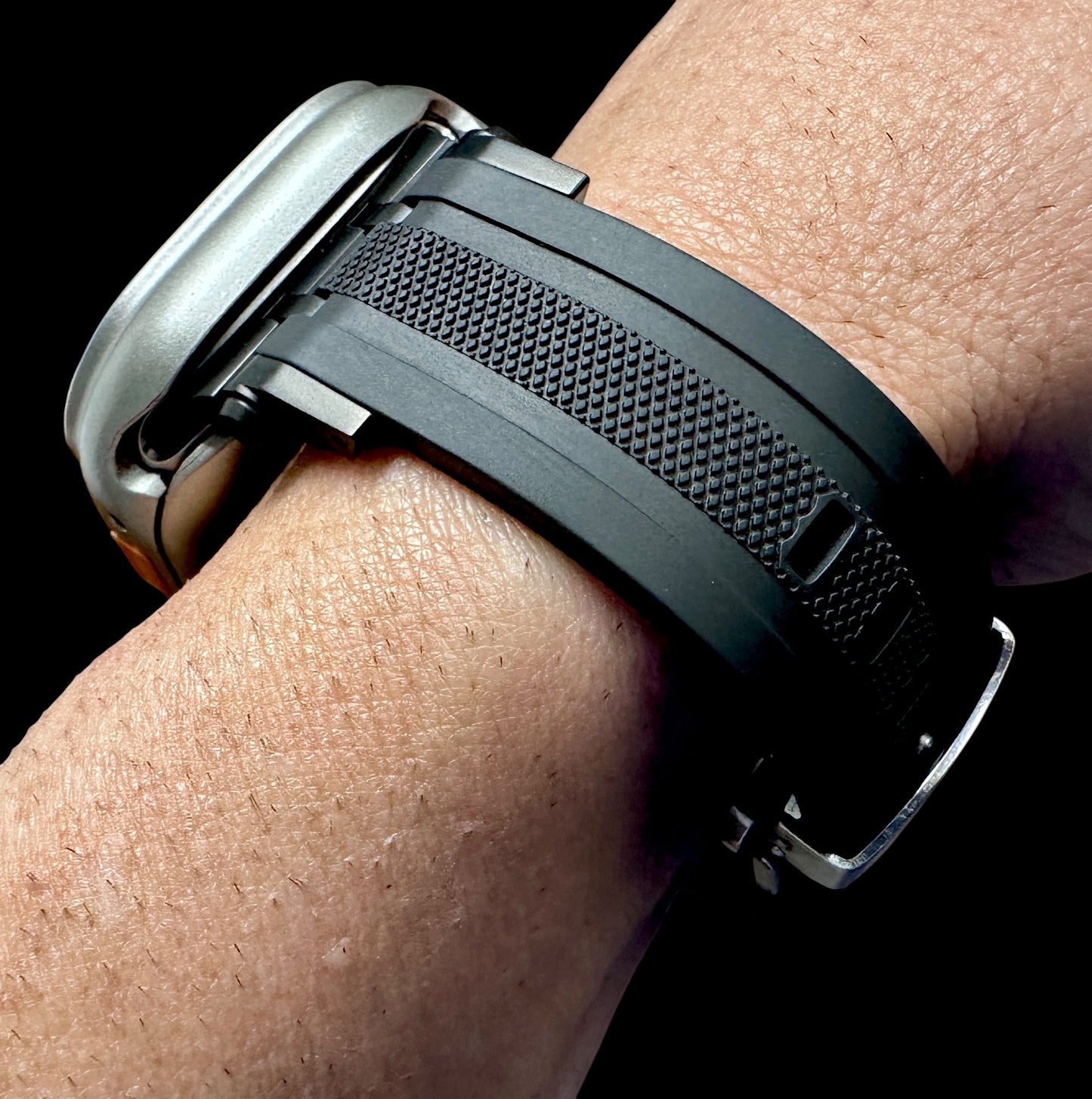 Titanium Sentinel Shadow Ultra Elite Modification Kit Apple Watch 49mm Case + Butterfly Clasp