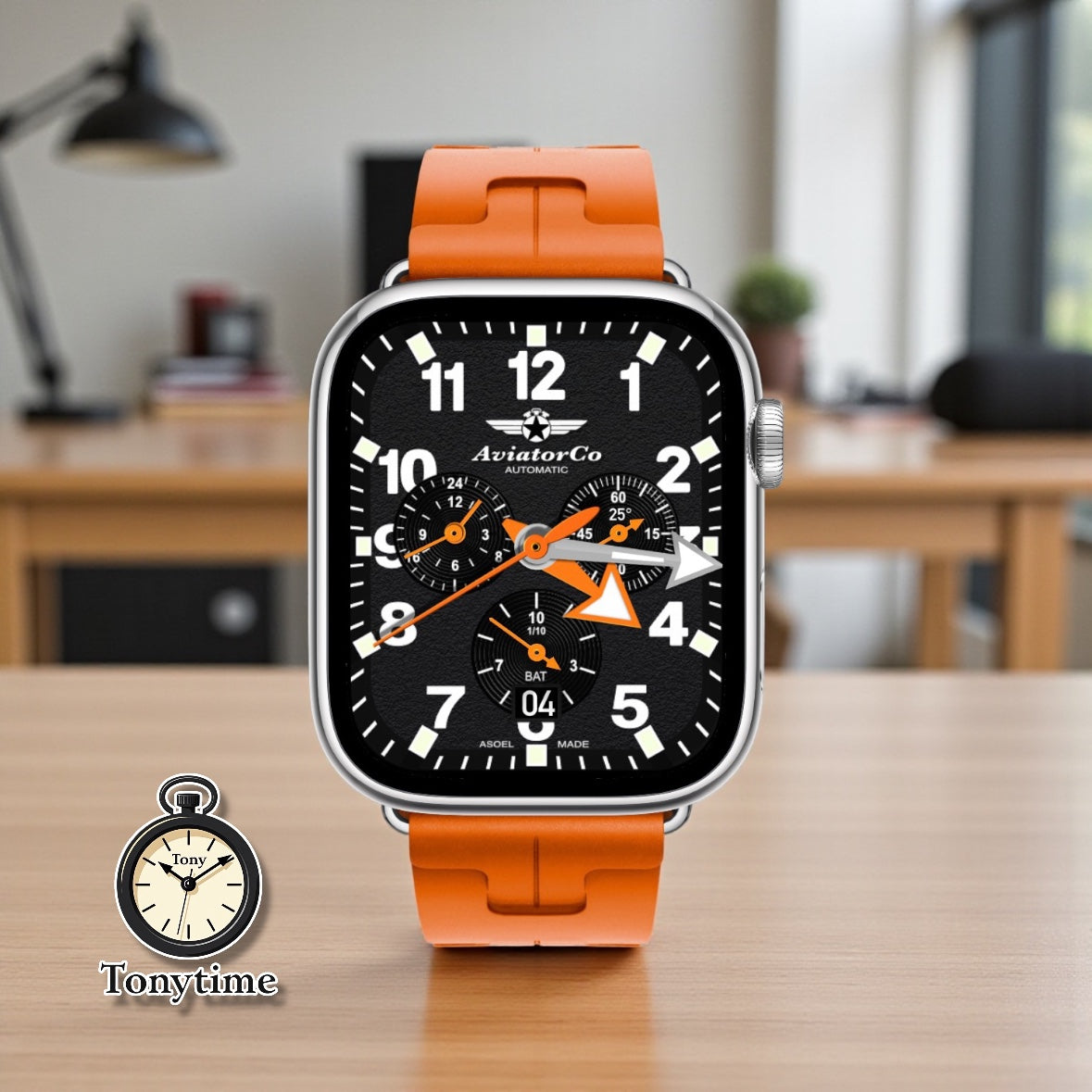 AviatorCo Night Blizzard Watch Face — Aviation Chronograph Edition Clockology