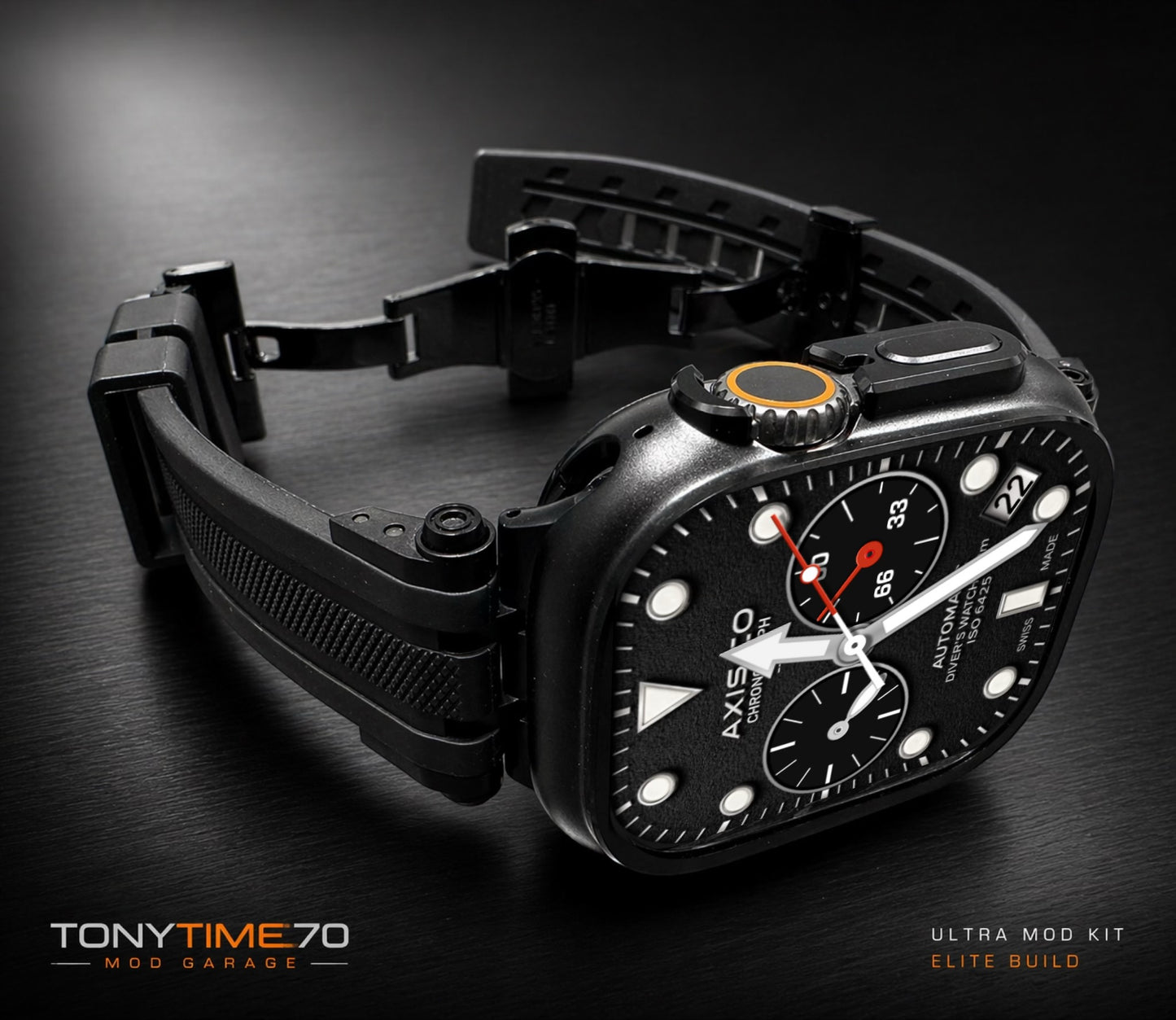 Phantom Vector Armor Pro Modification Kit Apple Watch Ultra 49mm Black Metal Case