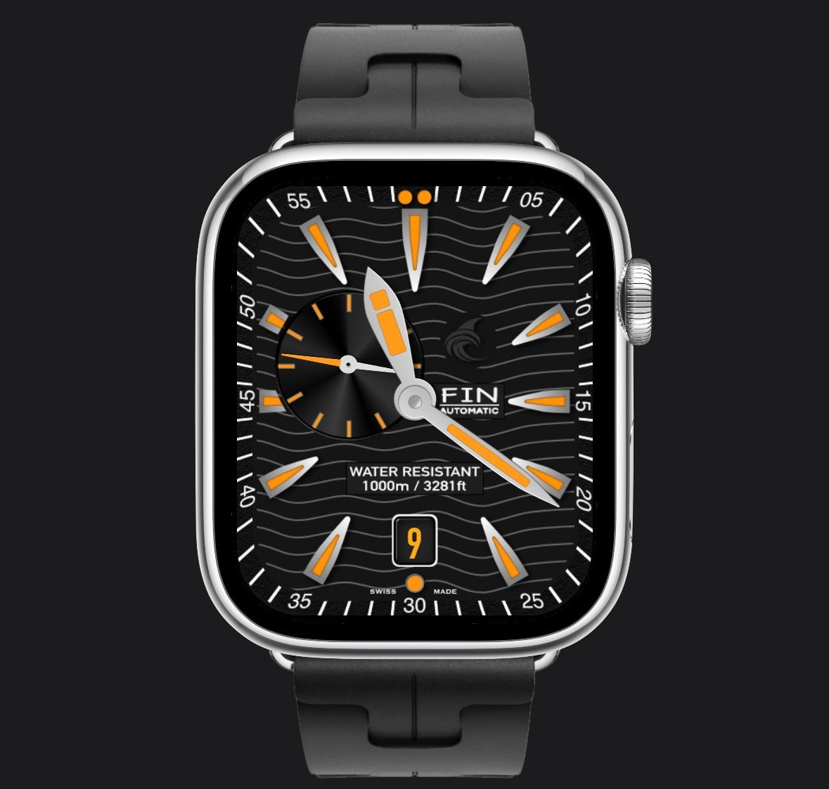Fin Abyss Pro — Professional Dive Watch Face for Clockology