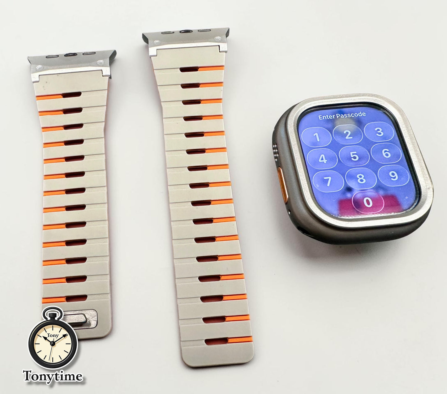 AeroFlex Horizon Piano Modification Kit Apple Watch Ultra 49mm Custom Sport Band + Hard Case with Screen Protector