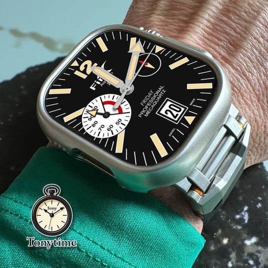 Apple Watch Diver Face – Fin Aquapro MecaDiver | Night Mode Clockology Watch Face