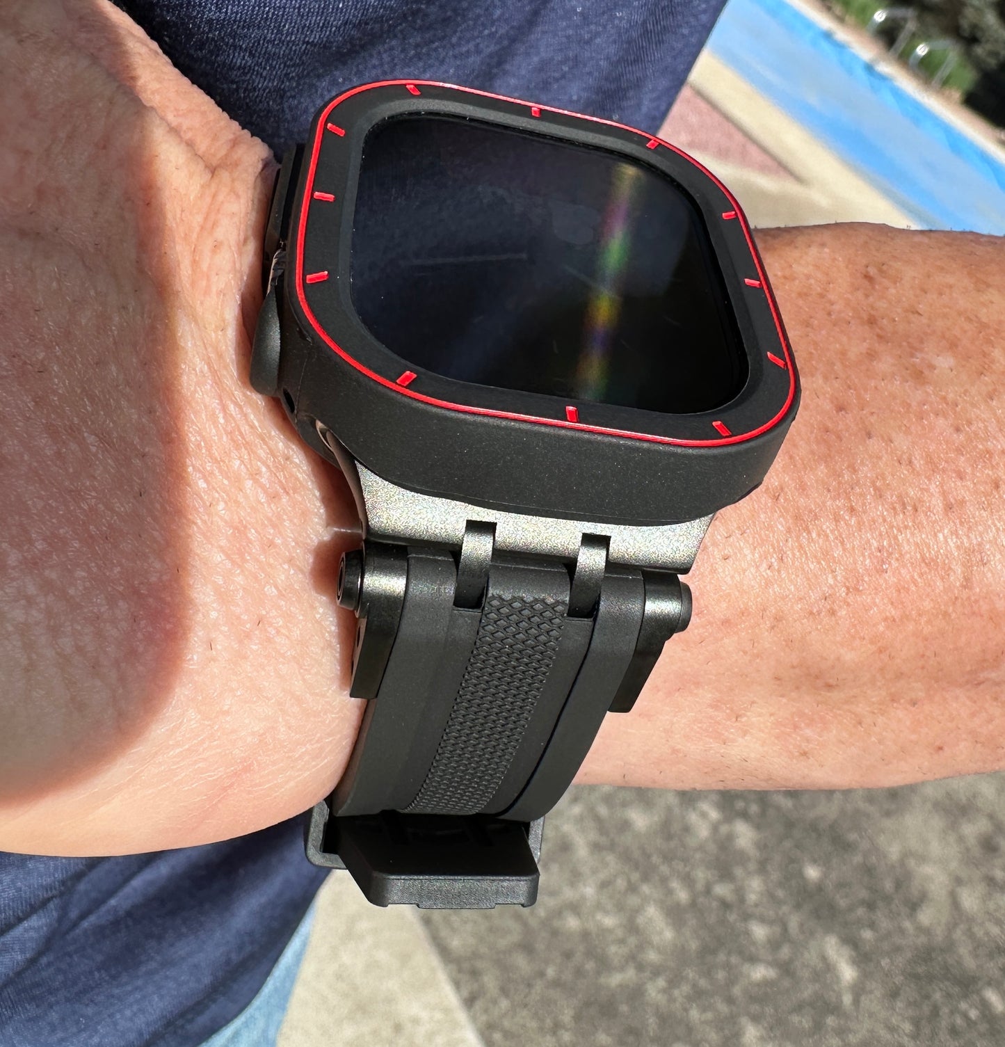Phantom Active Redline Modification Kit-Apple Watch Ultra 49mm TPU Case + Sport Band