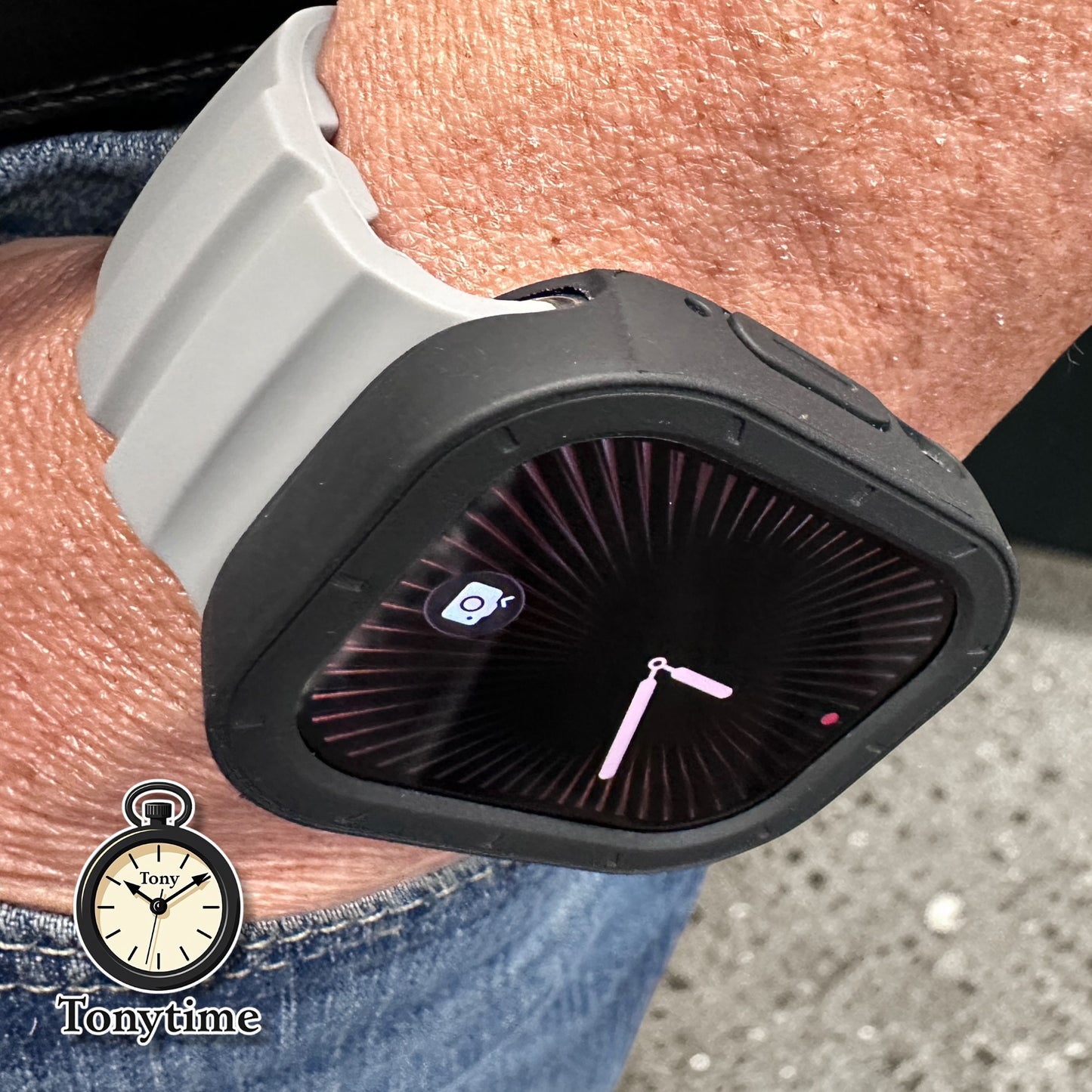 Slate Tactical Modification Kit Apple Watch Ultra 49mm Gray Rugged Band Black TPU Case